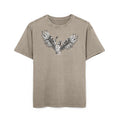 Khaki Mens Oversize Tee — Zyzz Pump Cover Angel Wings Graphic "We're All Gonna Make It Brah"