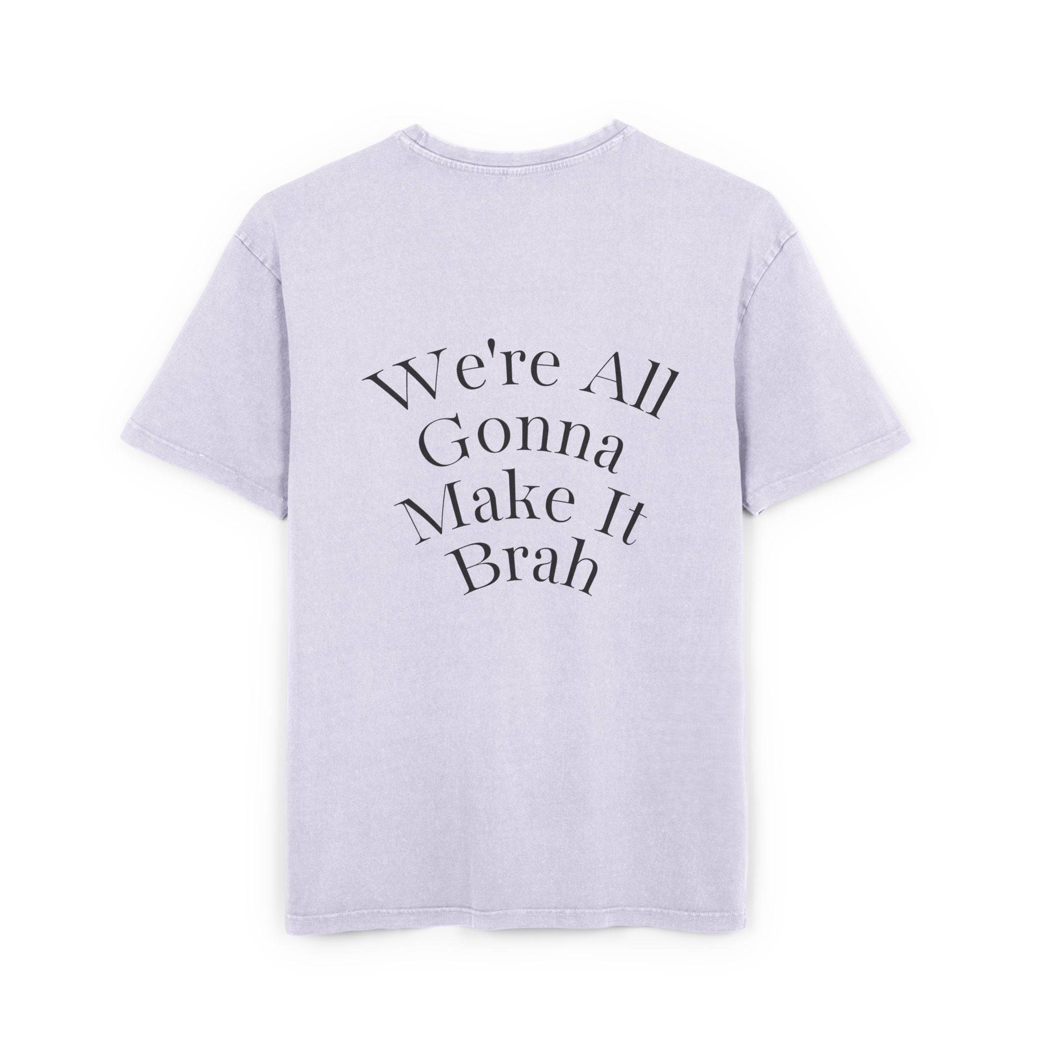 Mens Oversize Tee — Zyzz Pump Cover Angel Wings Graphic "We're All Gonna Make It Brah"